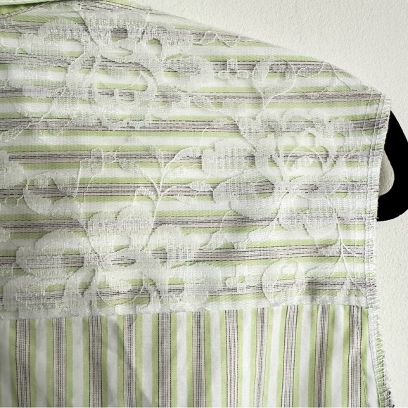 Ears Of Buddha Chrissy Sleeveless Silk Button Down Top Lace Detail Size XS‎ - Picture 9 of 13